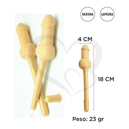 Lapicera con forma de pene